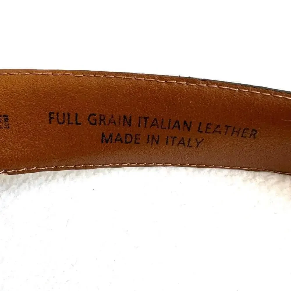 Massimo Dutti Men's Brown Leather Belt Size 36/90
